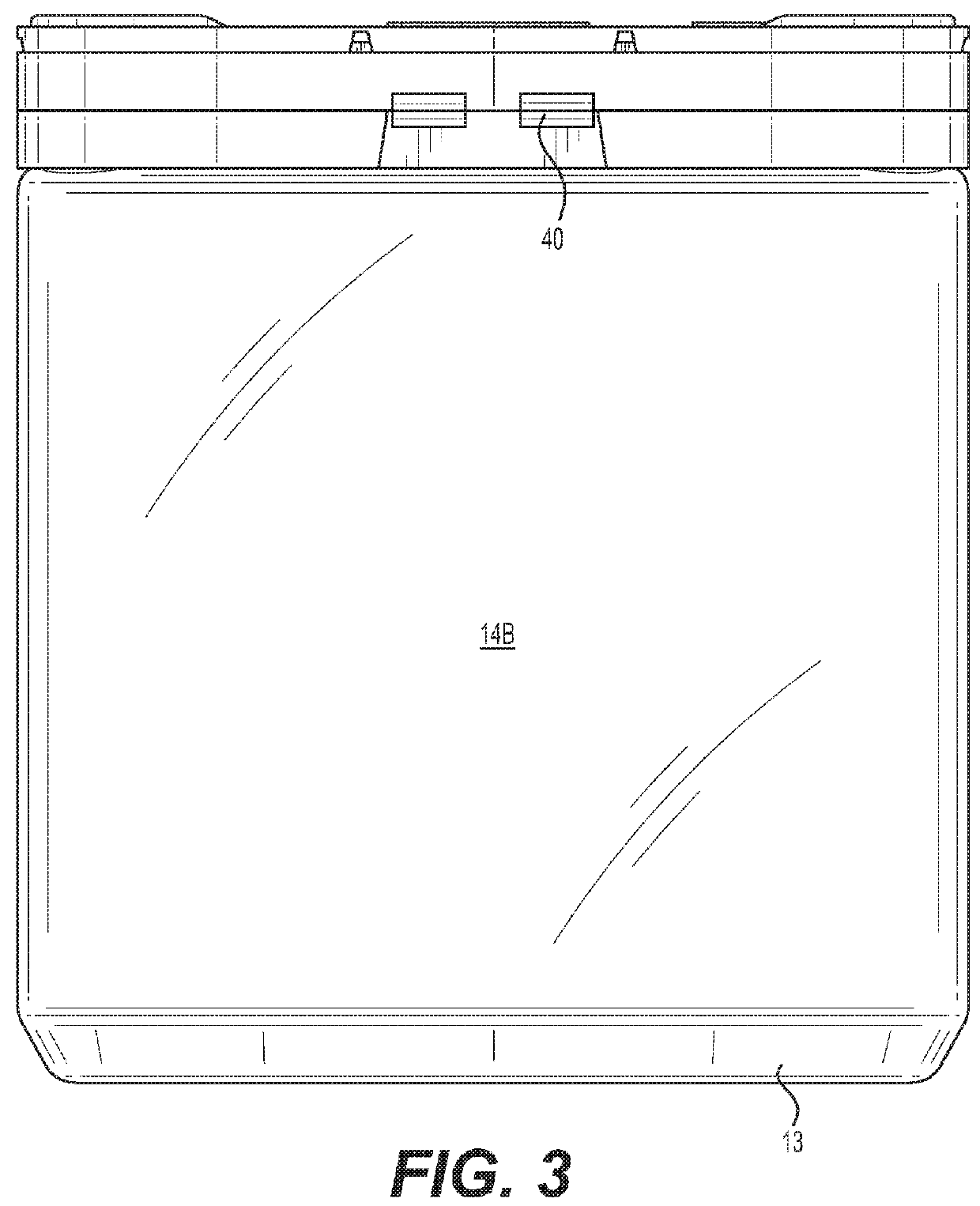 Three door lid and container utilizing the same