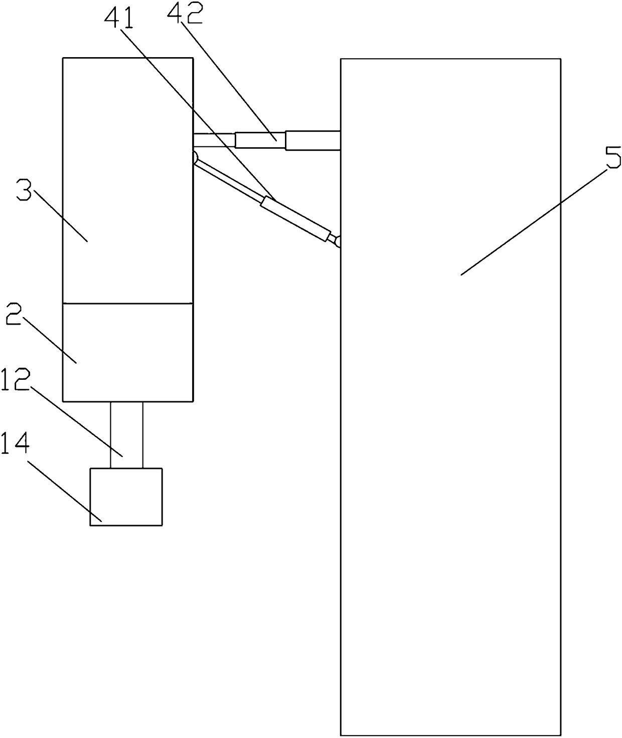 Automatic clamping device of film blowing machine