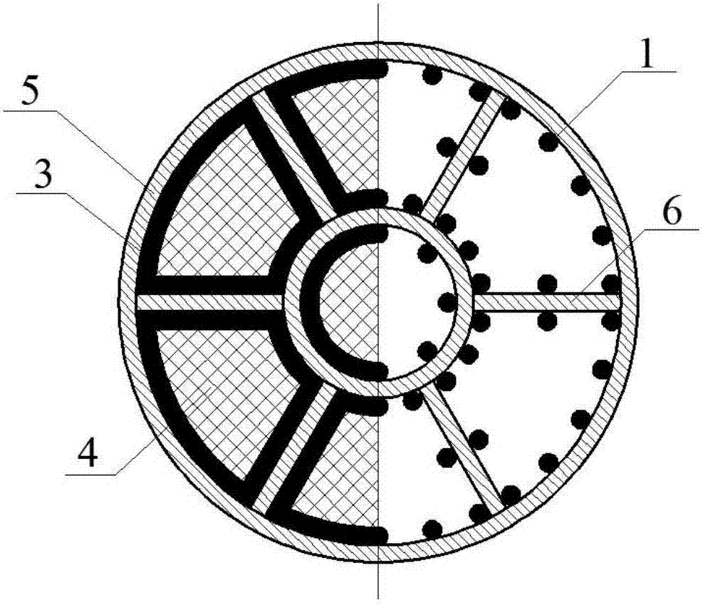 Device for improving floating transportation water sealing and negative pressure sinking stability of bucket foundation