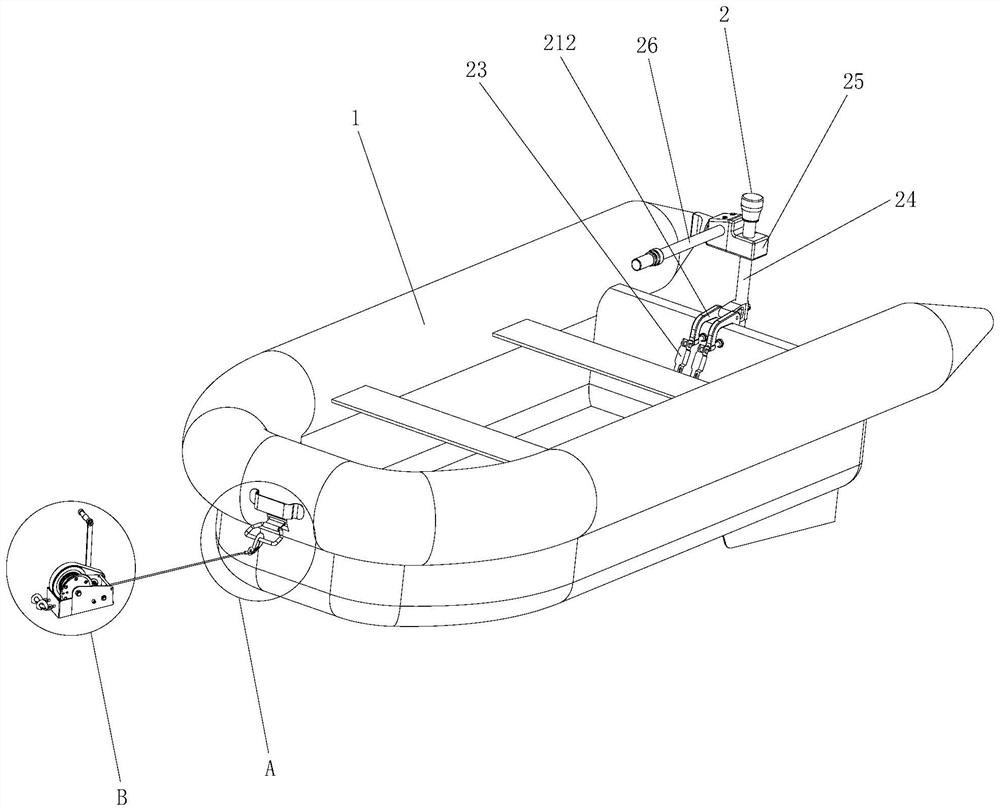 Torrent rescue system and ship body moving and reversing device thereof