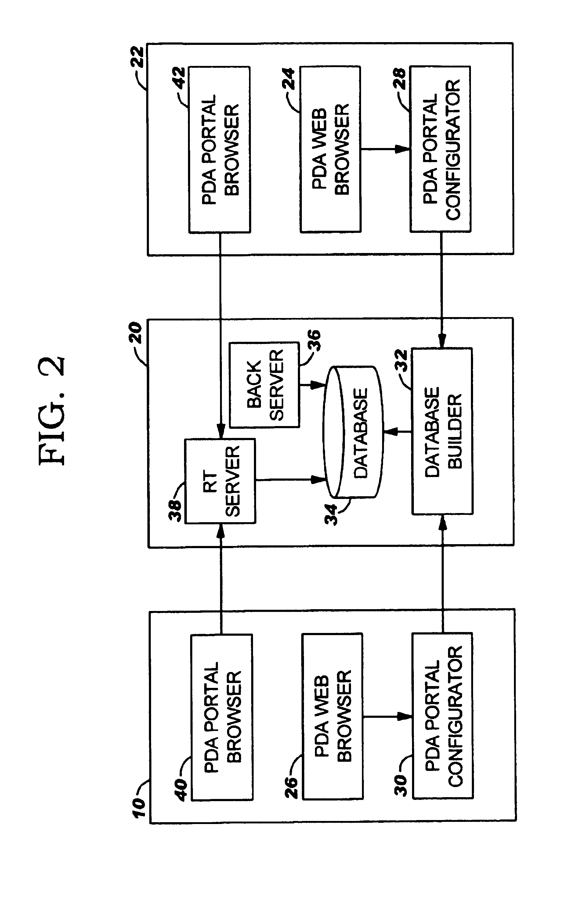 Server assisted system for accessing web pages from a personal data assistant