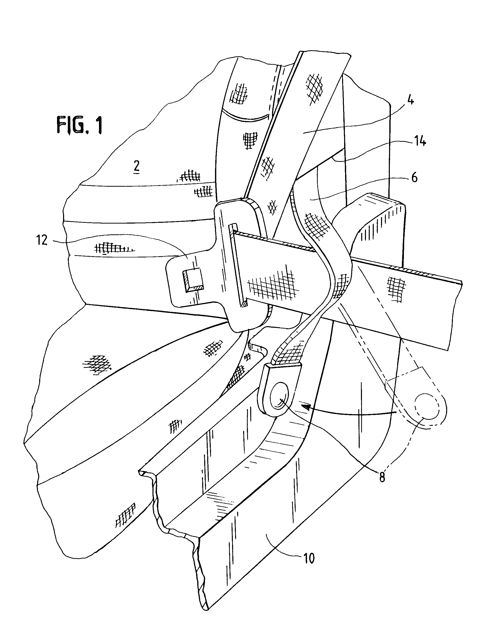 Low mount seat belt guide loop