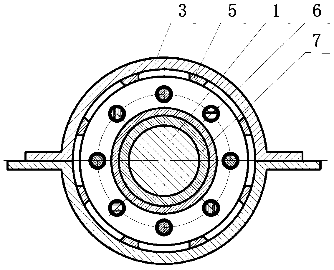 Active thrust balance type shafting longitudinal vibration reduction device