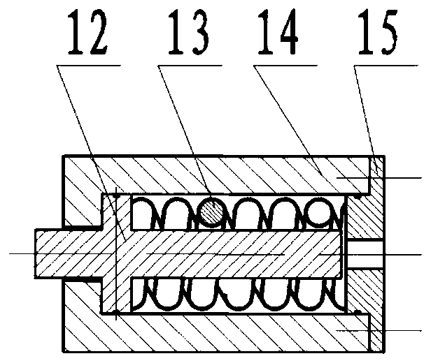 Active thrust balance type shafting longitudinal vibration reduction device