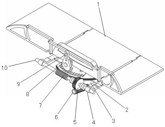 Side-hanging type device for assisting old people to get up and lie in bed