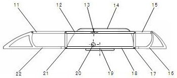 Side-hanging type device for assisting old people to get up and lie in bed