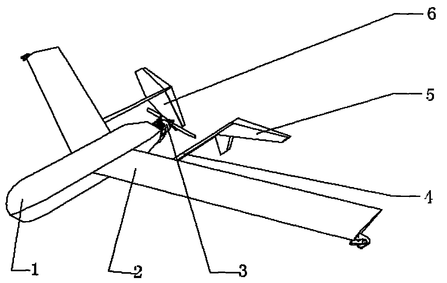 Small UAV aerodynamic layout for vertical rope-type recovery