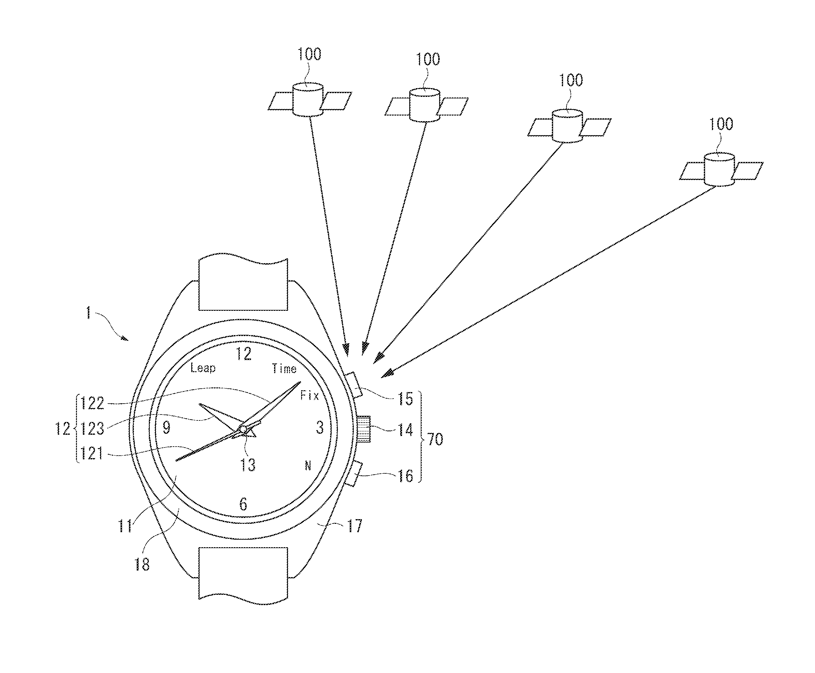 Electronic Timepiece And Method For Controlling Display Operation Of Electronic Timepiece