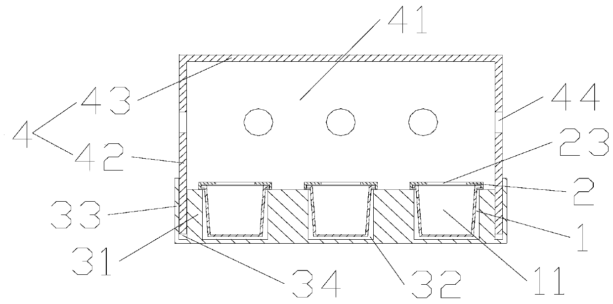 Storage and transportation box for vegetable transportation