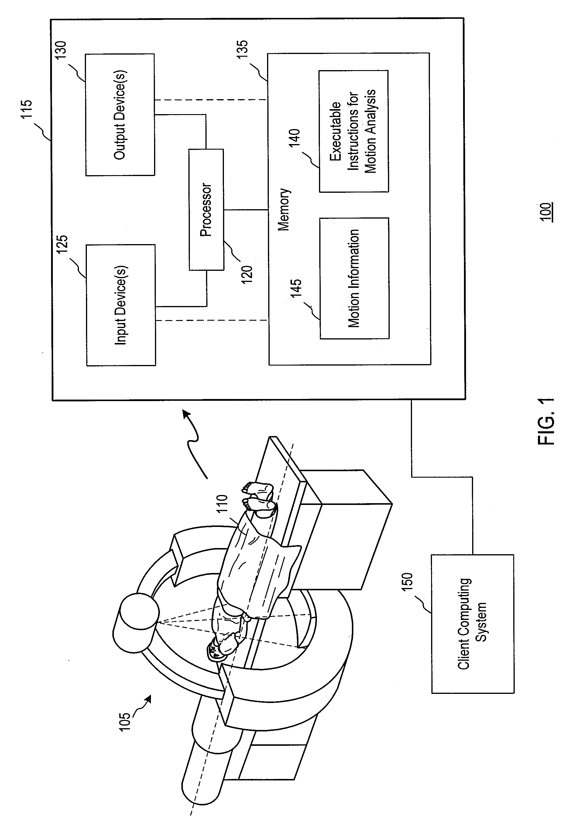 Computer readable medium, systems and methods for improving medical image quality using motion information