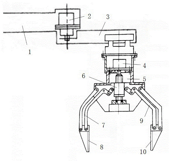 Robot arm used for handling LCD screens