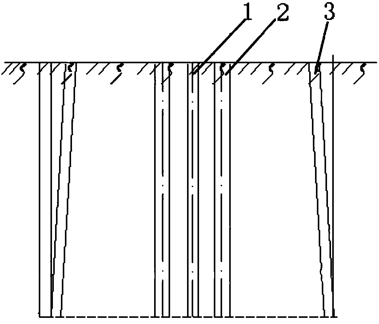 Blasting method for bridge cylindrical pile foundation with pile foundation diameter of 1.1-1.3m