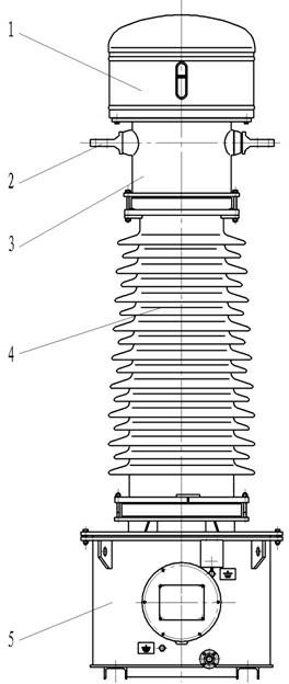 Current transformer with one-circle primary winding