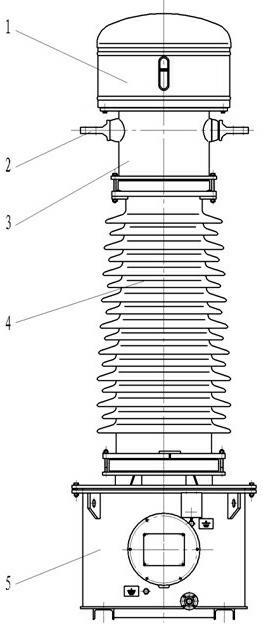 Current transformer with one-circle primary winding