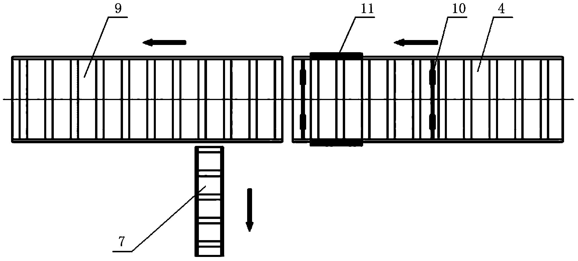 Automatic device for degreasing of air conditioner heat exchanger core body and application method thereof