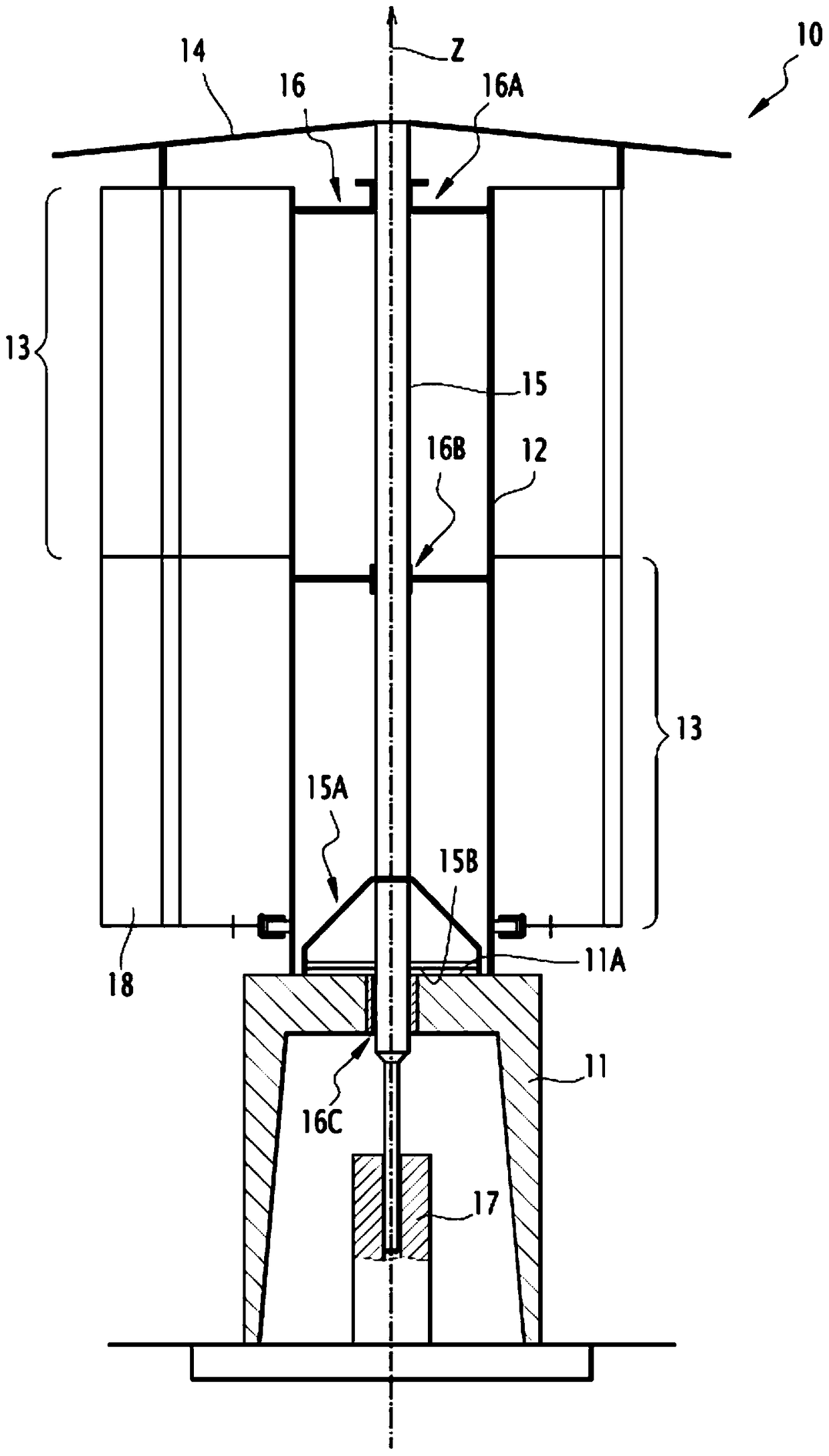 vertical axis wind turbine