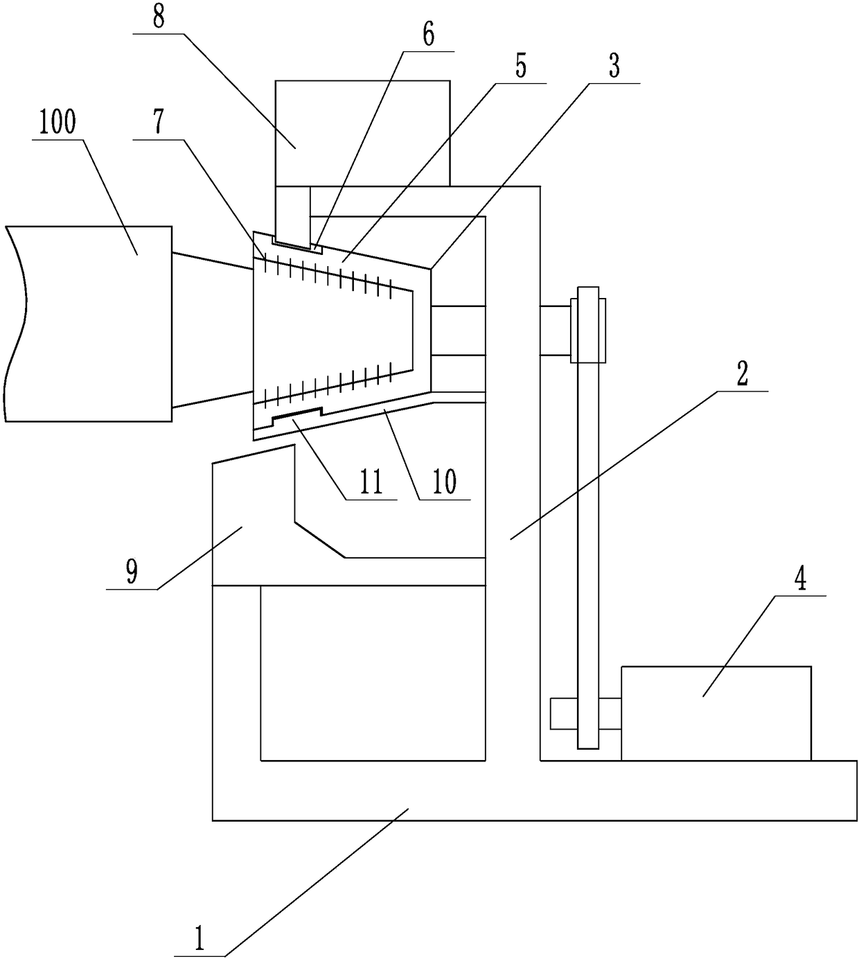 A device for oiling the end of a drill pipe