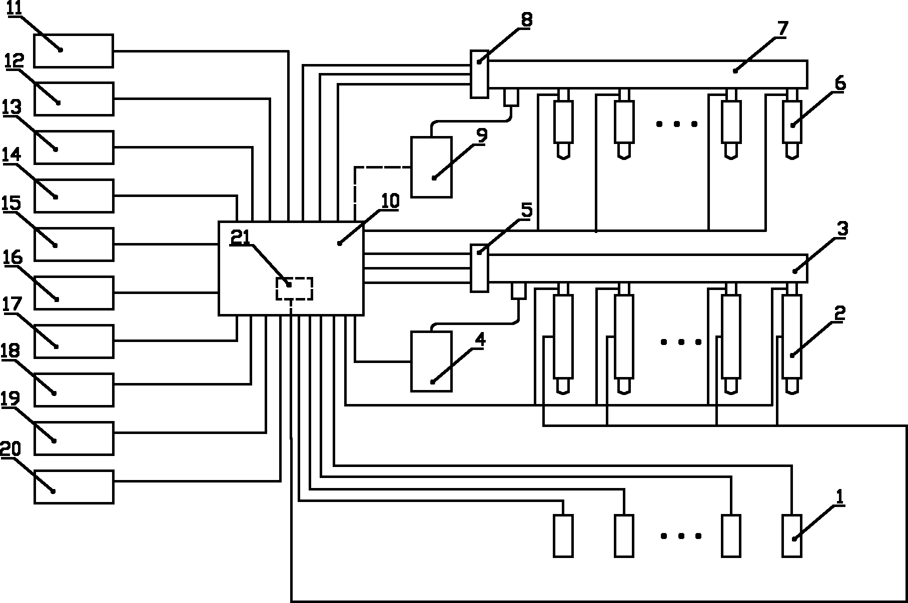 Control system of automotive diesel and gasoline dual-fuel engine and control method thereof