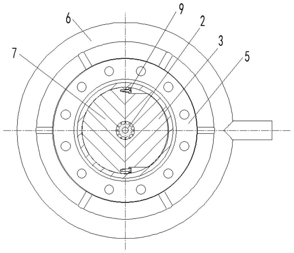 A structure for water-cooled throat of high Mach number surface nozzle in hypersonic wind tunnel