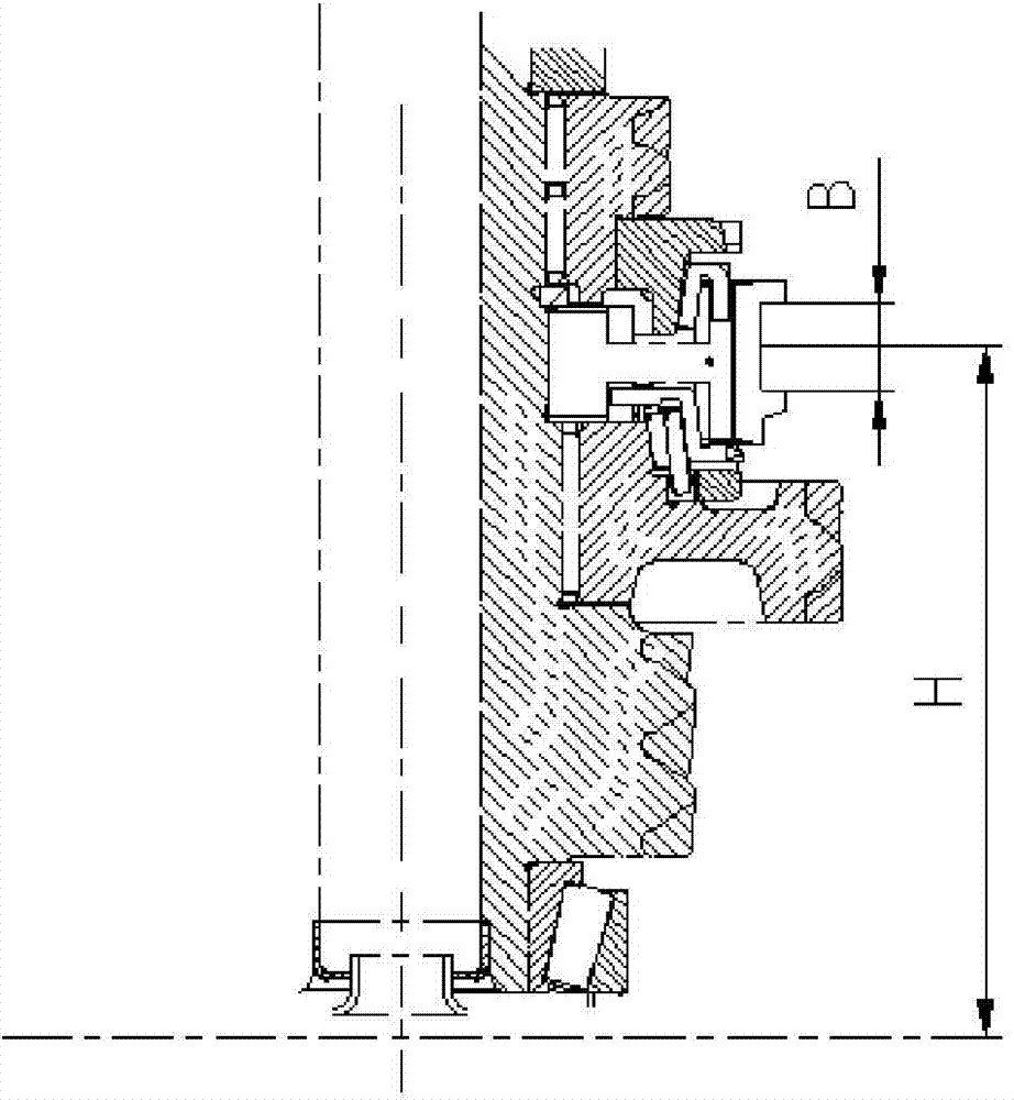 Test tool for measuring height between center of synchronizer and junction surface of shell of gearbox