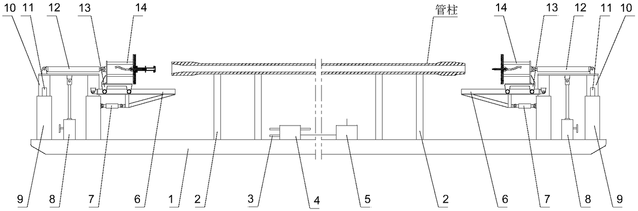 Pneumatic circulating type pipe drift diameter detecting device and pipe drift diameter detecting method