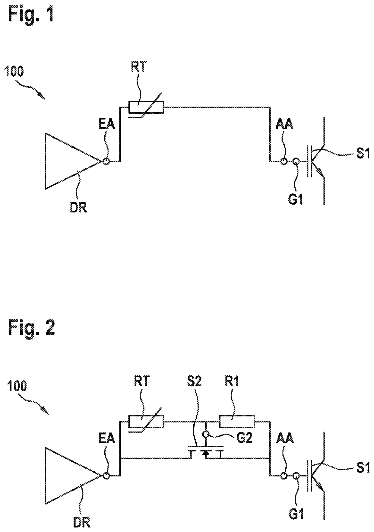 Circuit arrangement for the temperature-dependent actuation of a switching element