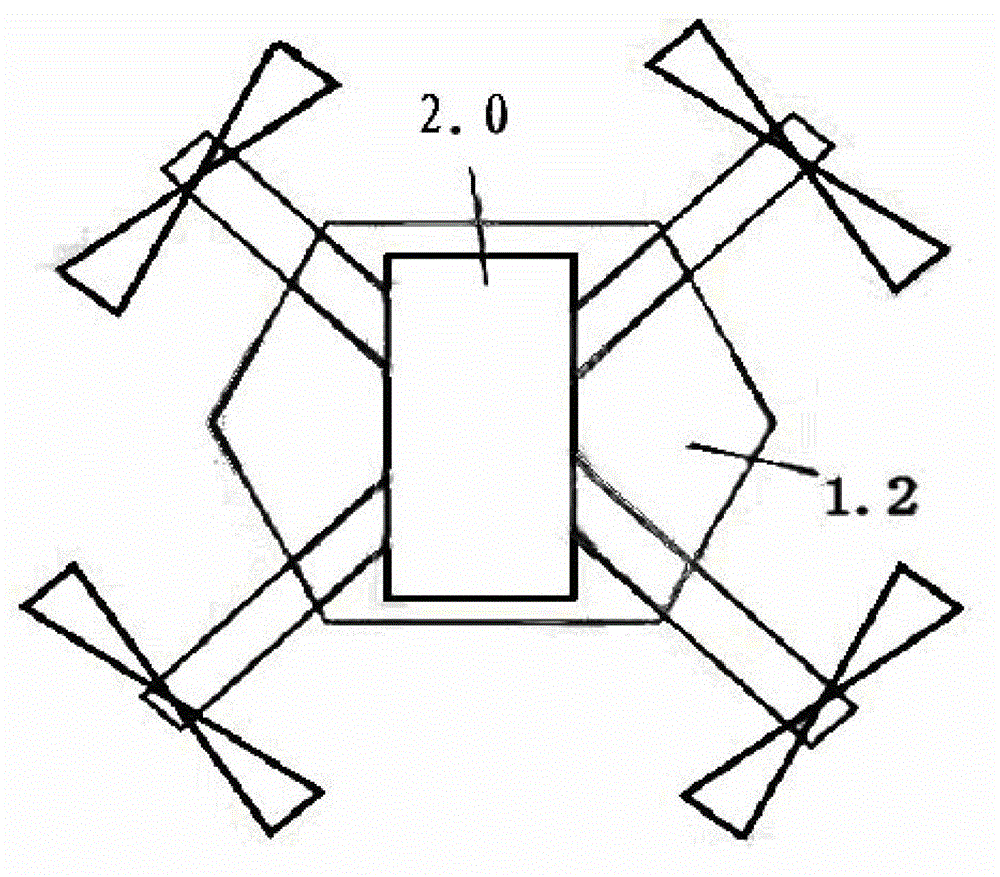 Battery automatic replacement system of small-sized multi-rotor-wing unmanned aerial vehicle