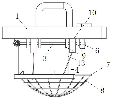 Anti-falling PDC drill bit shackle device