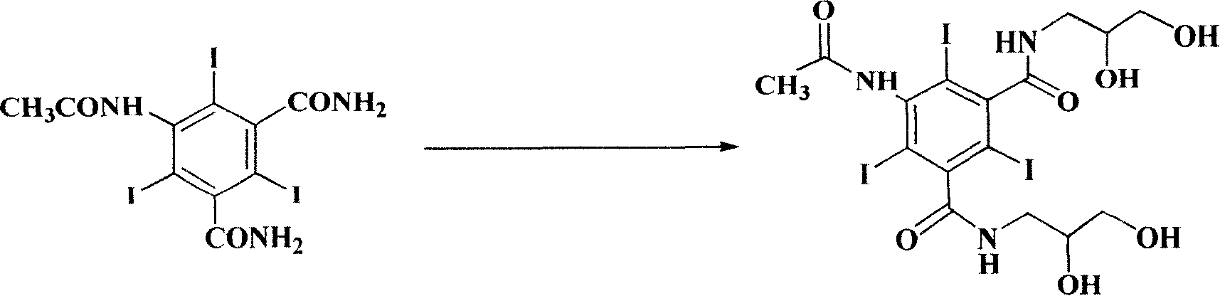 Production method for lodixanol hydrolysate