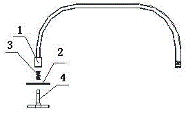 Knee joint anterior cruciate ligament femoral tunnel needle withdrawal direction guiding and positioning system