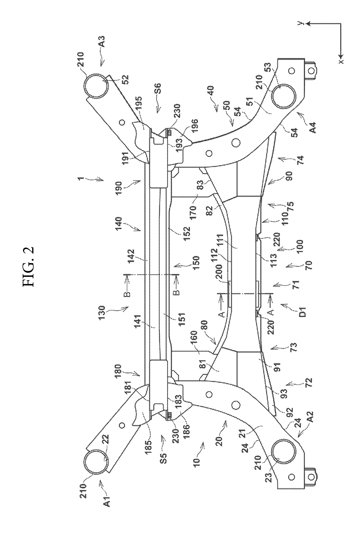 Vehicle subframe