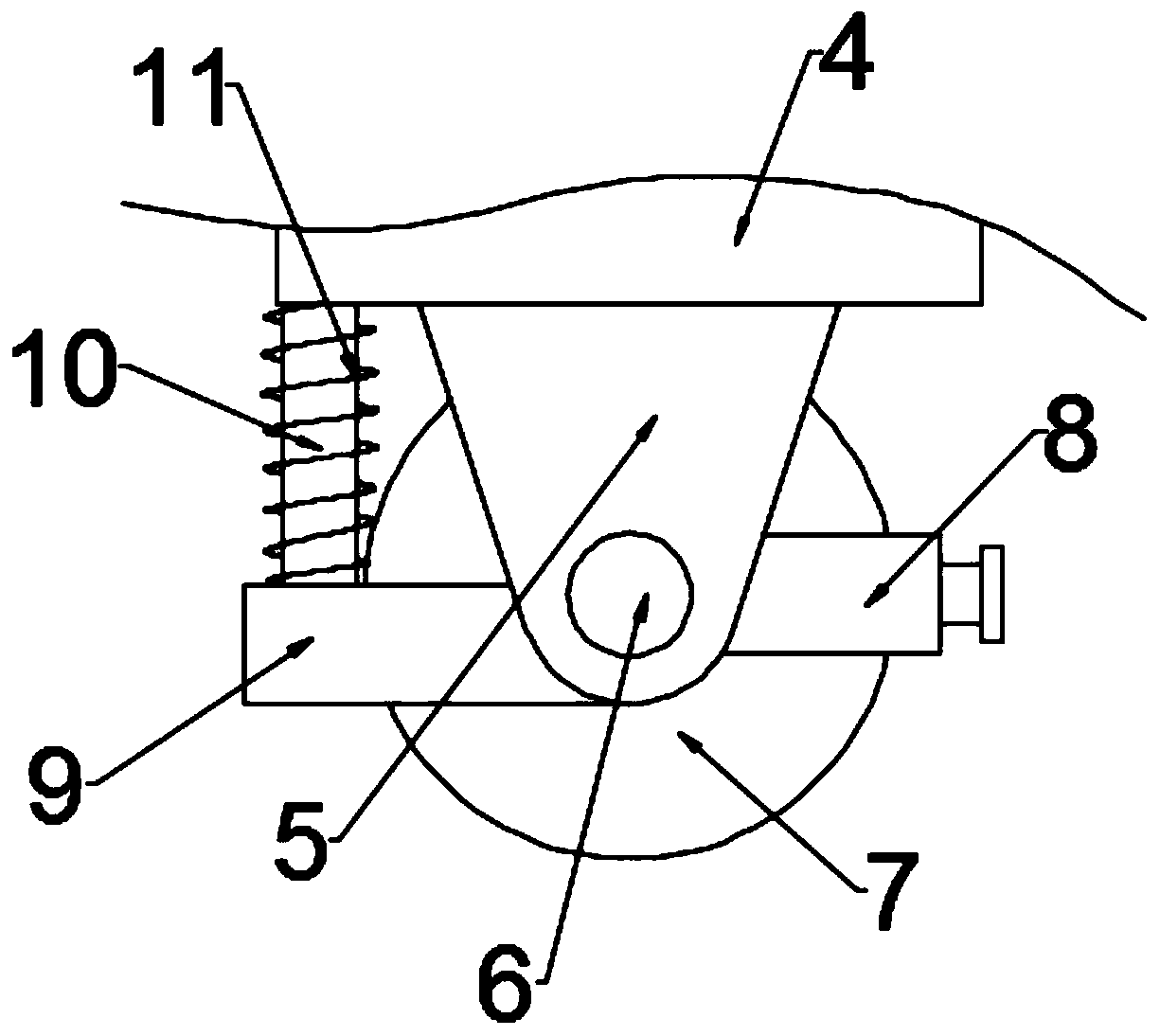 Building electromechanical cable temporary supporting device