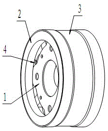 A kind of torsional shock absorber of automobile transmission shaft