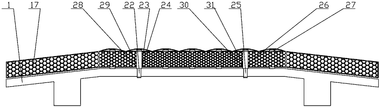 Anti-collision beam buffering structure with stiffness compensation function