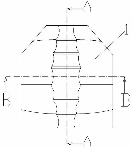 Shield-shaped tail section type bionic turning bulletproof flashboard