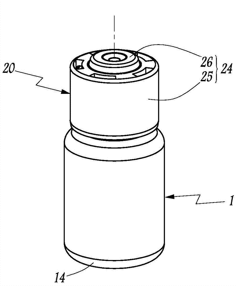 Stopping device and container comprising such a device