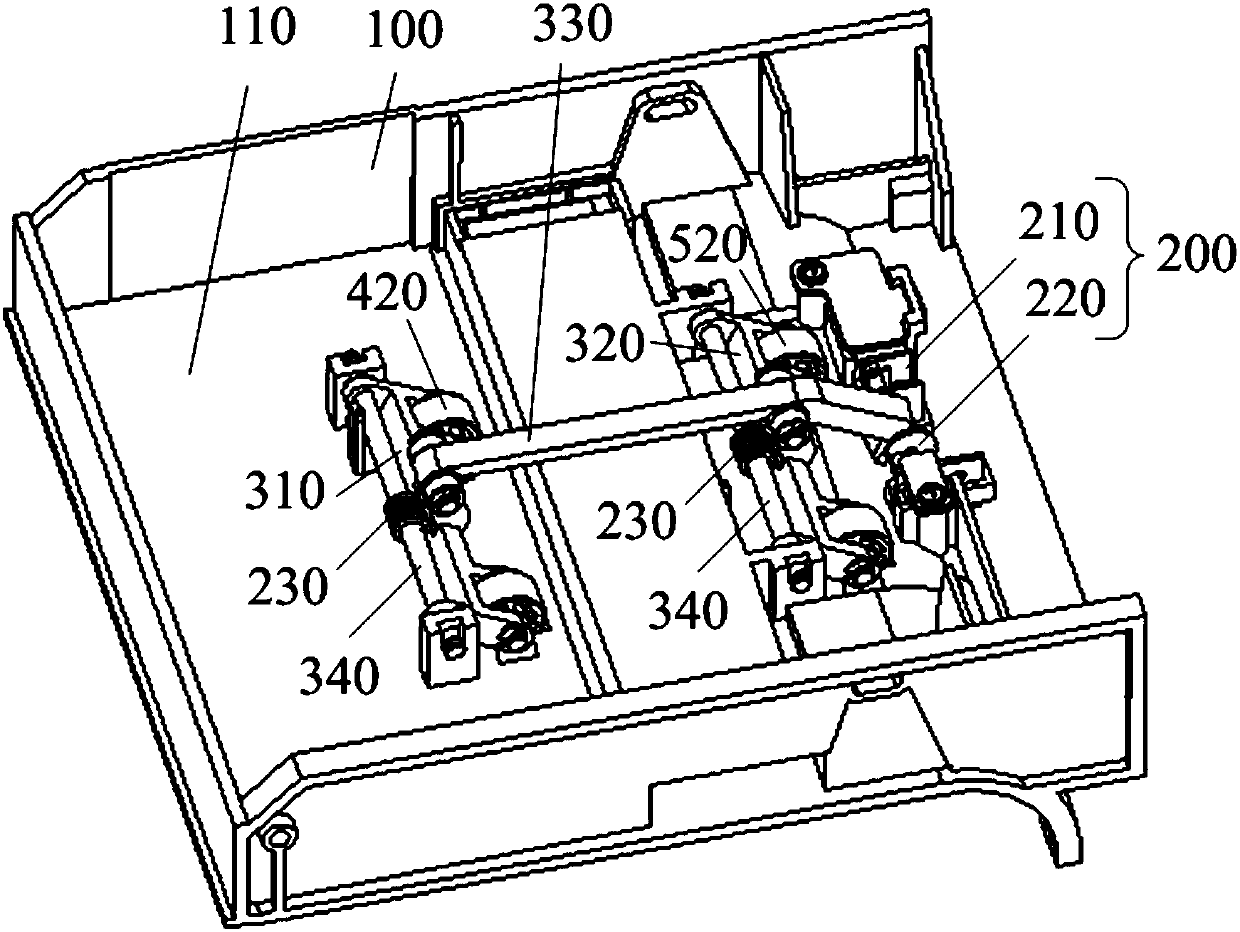 Floating roller mechanism and bill processing device