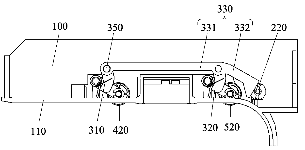 Floating roller mechanism and bill processing device