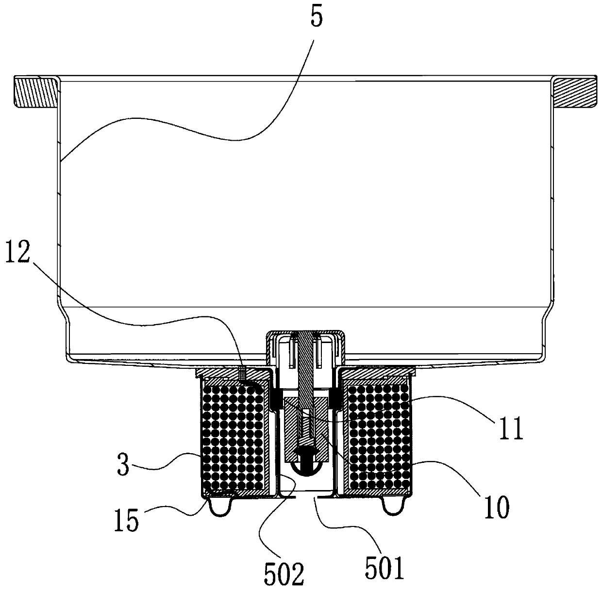 Structure of stewing device