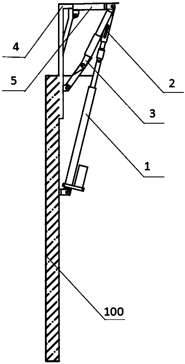 Multi-connecting-rod structure with self-locking function