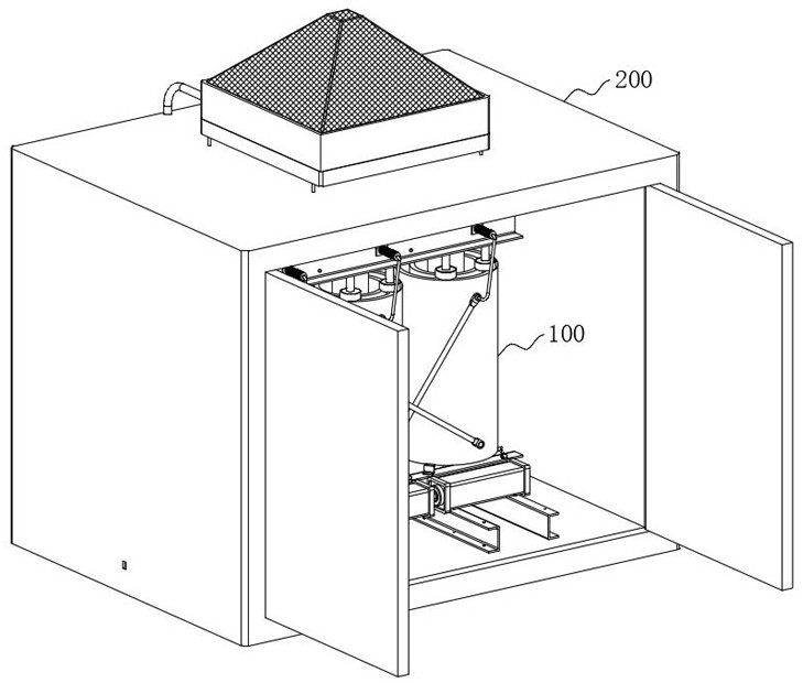 Dry-type high-frequency high-voltage transformer