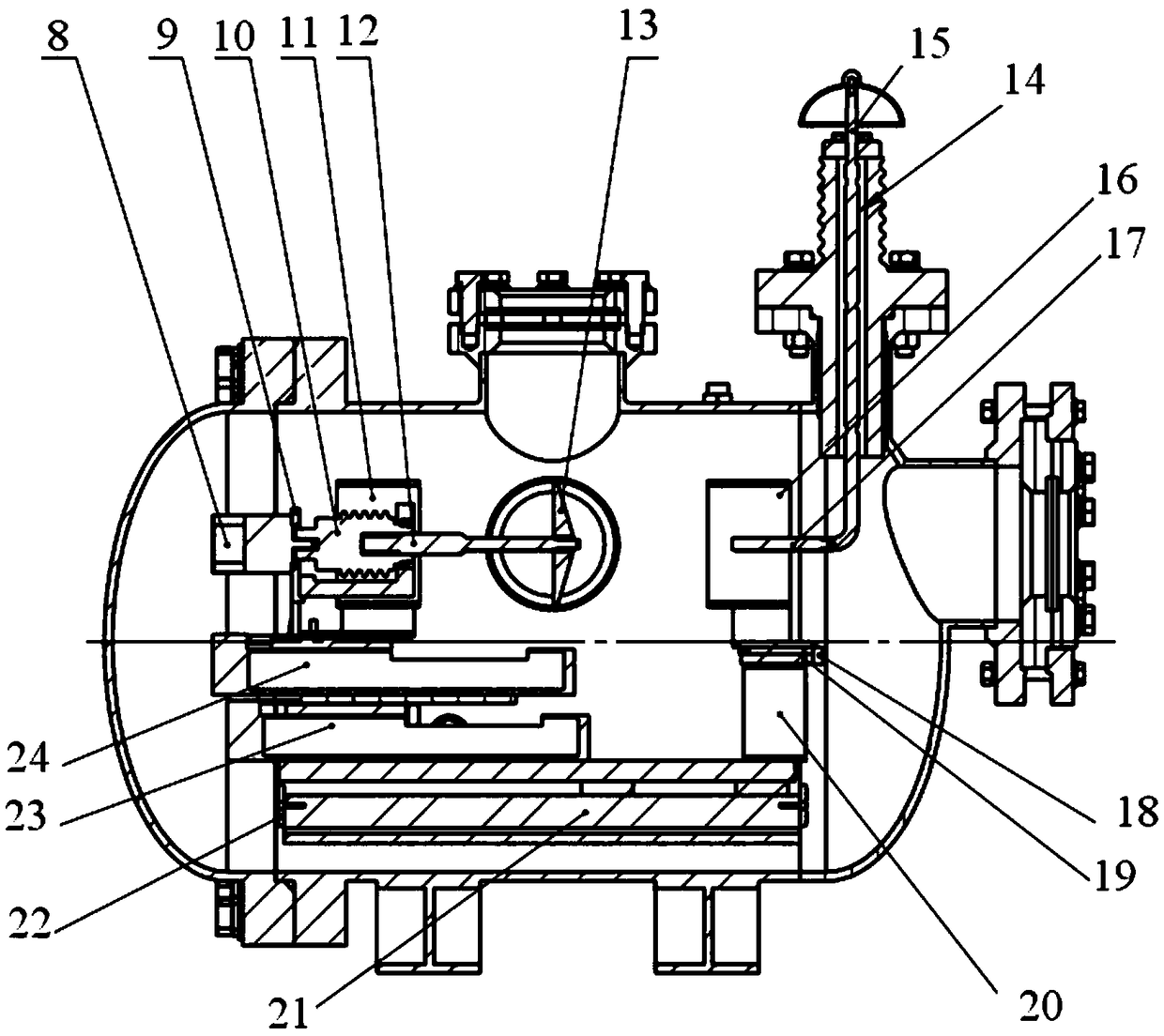 Analog measuring device and method for surface potential of insulator in GIL