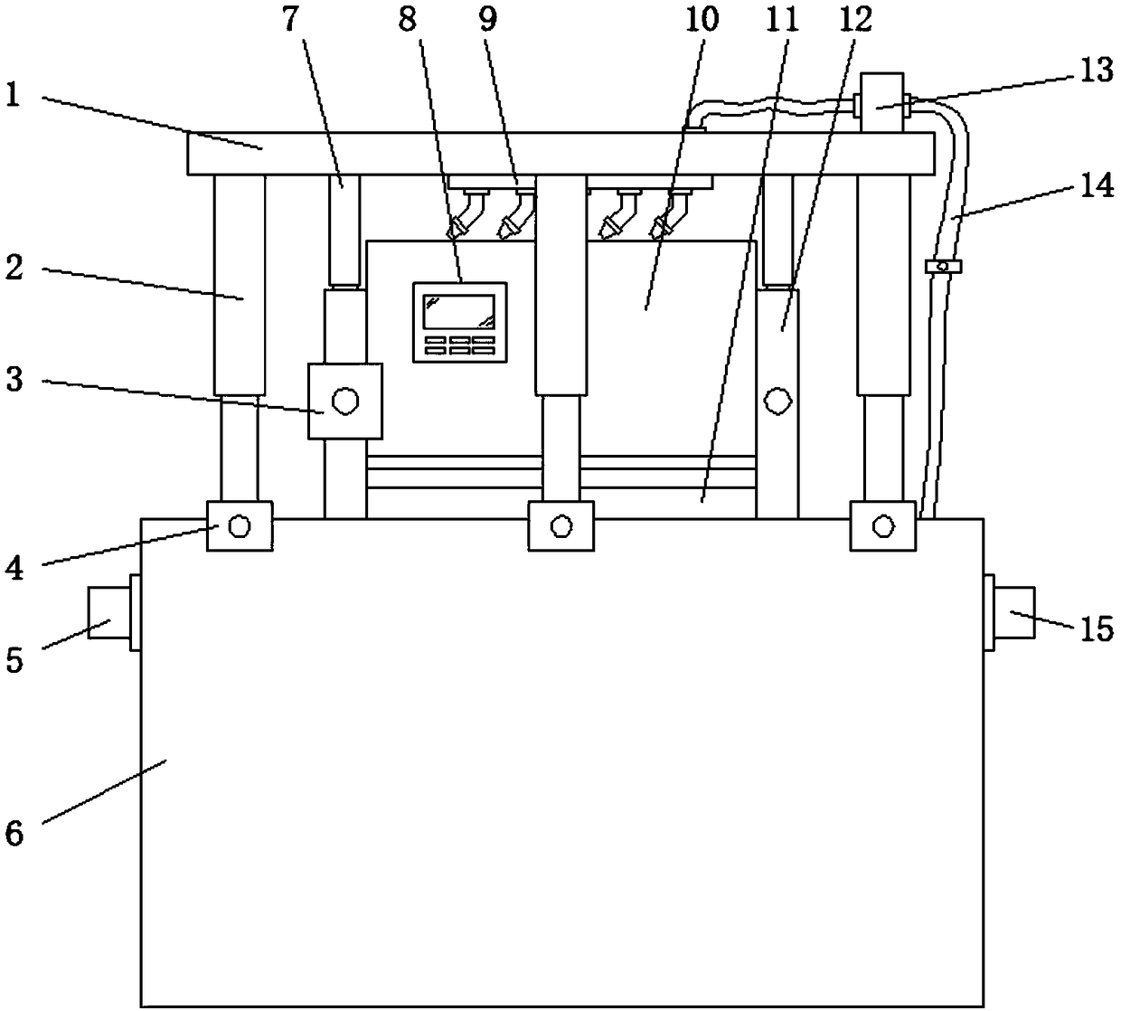 Device for cleaning floccules in textile printing and dyeing wastewater