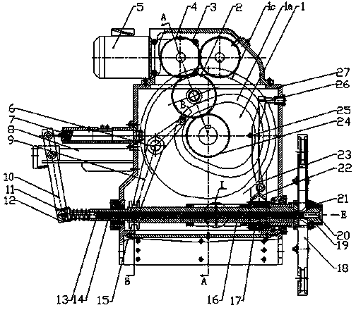 Automatic tool changing device of high-speed machining center