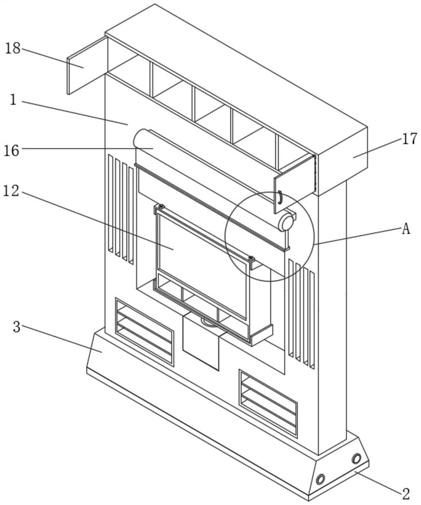 Assembly type prefabricated partition television wall structure