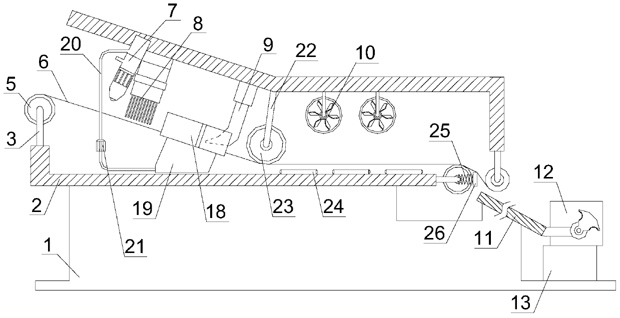 Electrician insulating tape processing device with automatic winding function