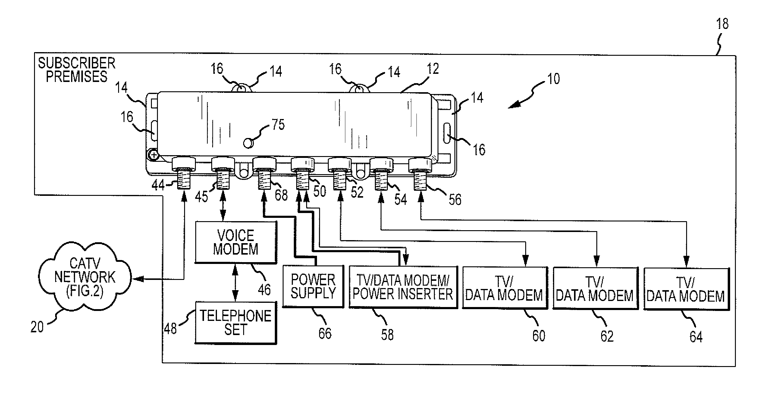 Ingress Noise Inhibiting Network Interface Device and Method for Cable Television Networks