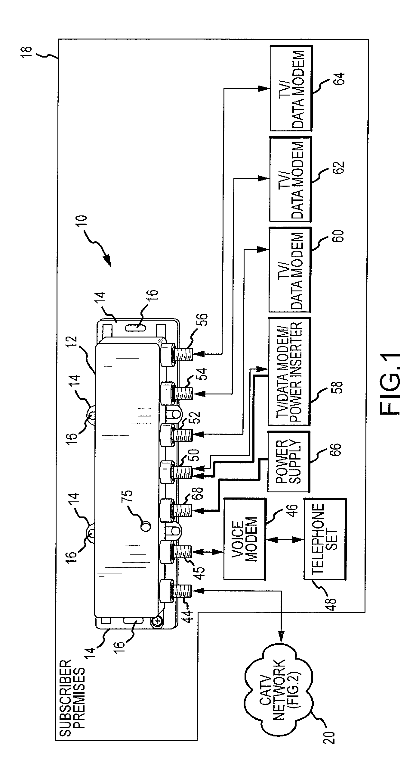 Ingress Noise Inhibiting Network Interface Device and Method for Cable Television Networks