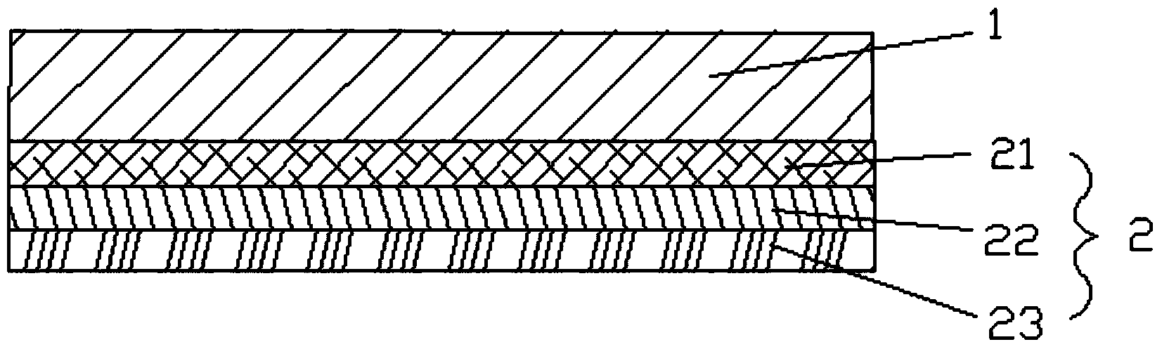 PET (Polyethylene Terephthalate) composite packaging material and preparing method thereof