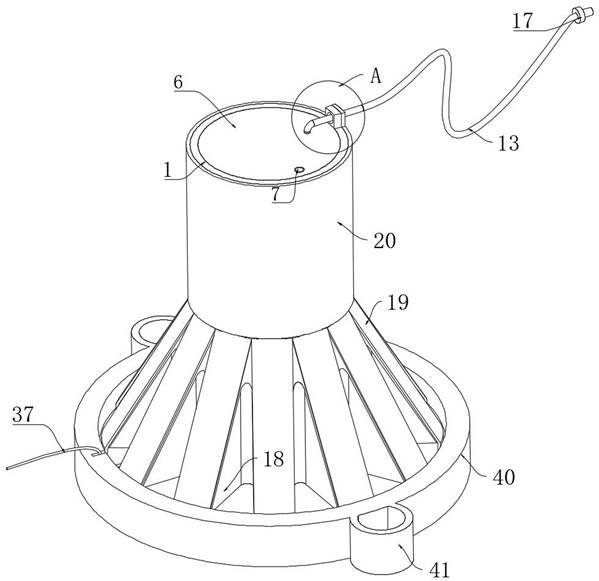 A portable medical air pump with fast fixing function